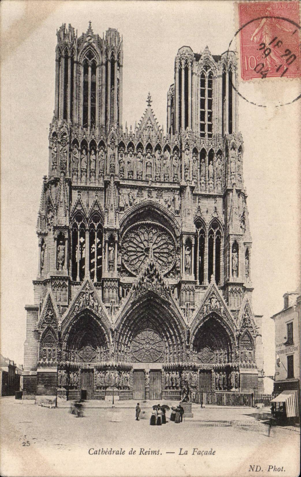 CPA Reims Cathedral