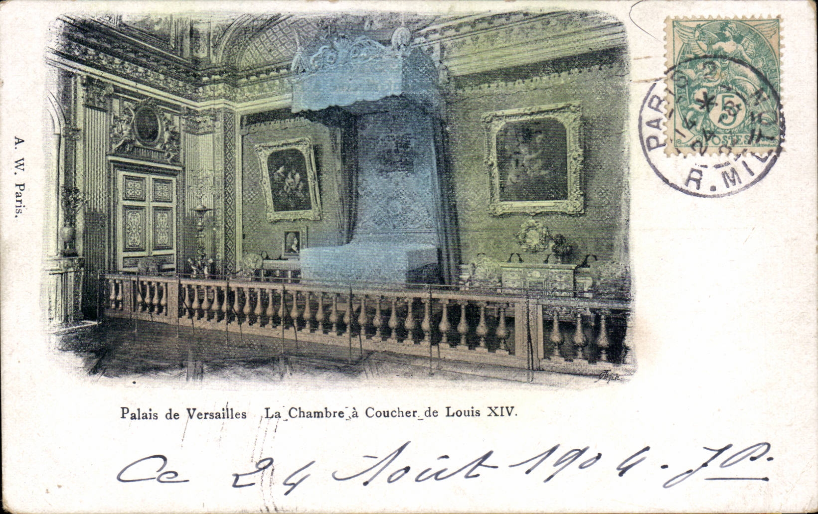 CPA Versailles Palais the room has to sleep of Louis XIV