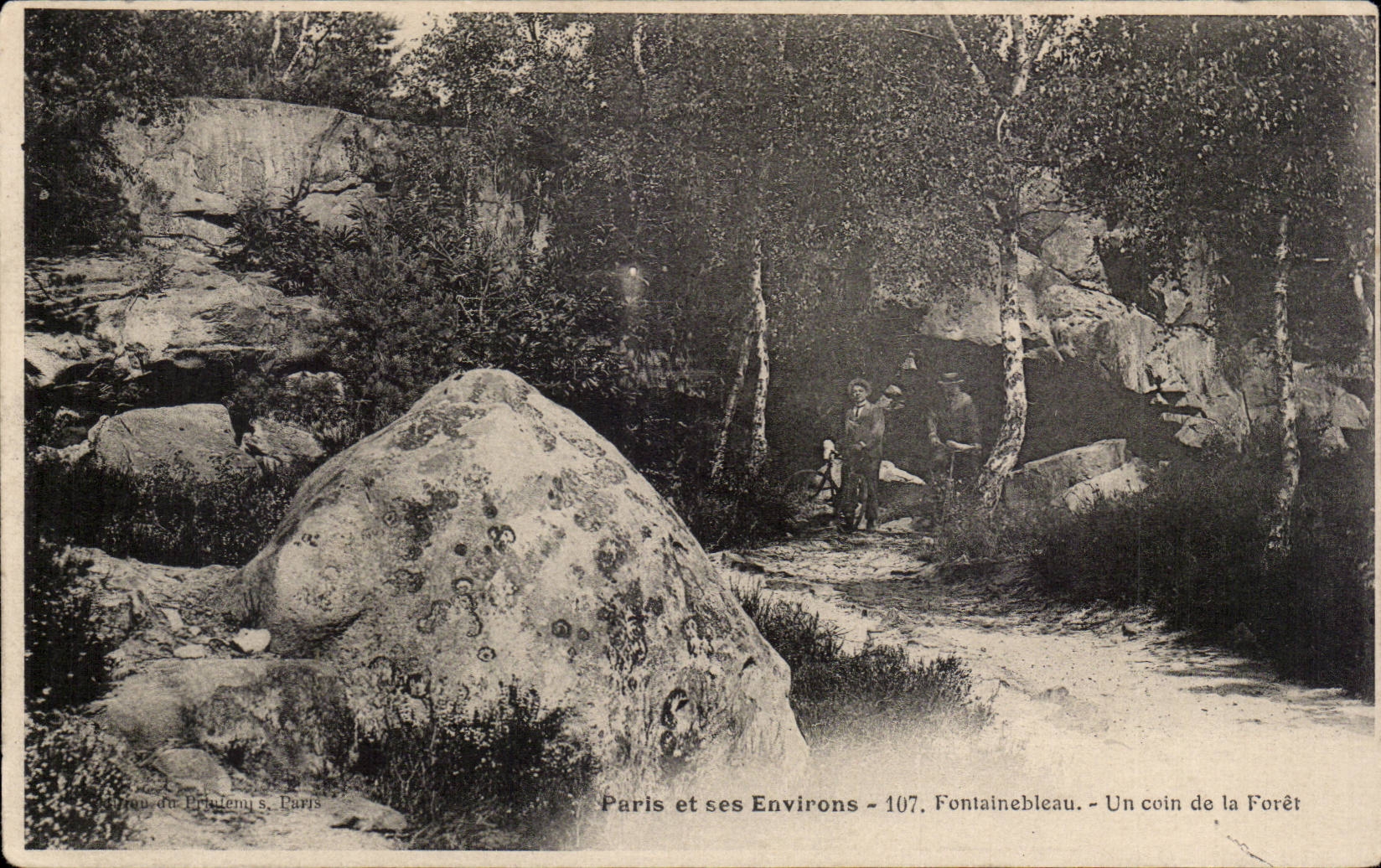 CPA Paris and its Fontainebleau surroundings corner of the forest Bicycle