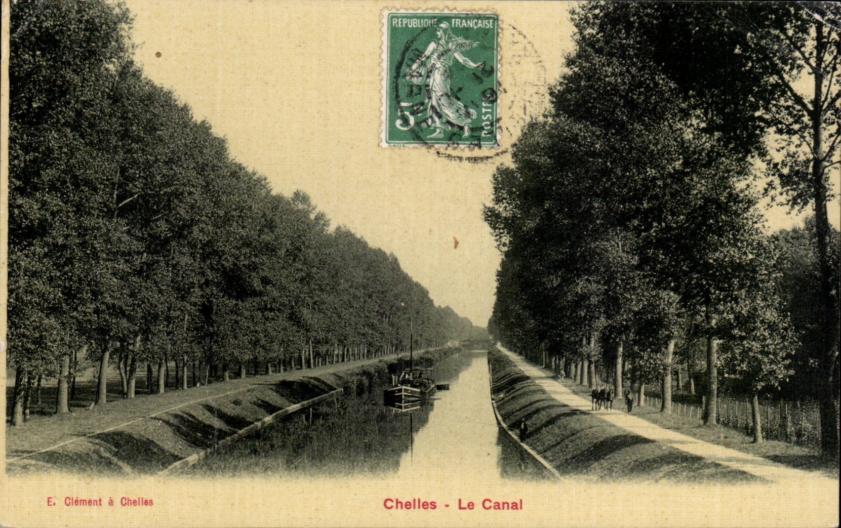 CPA Chelles the canal