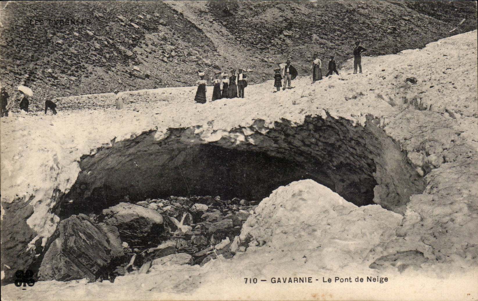 CPA Gavarnie the bridge of snow