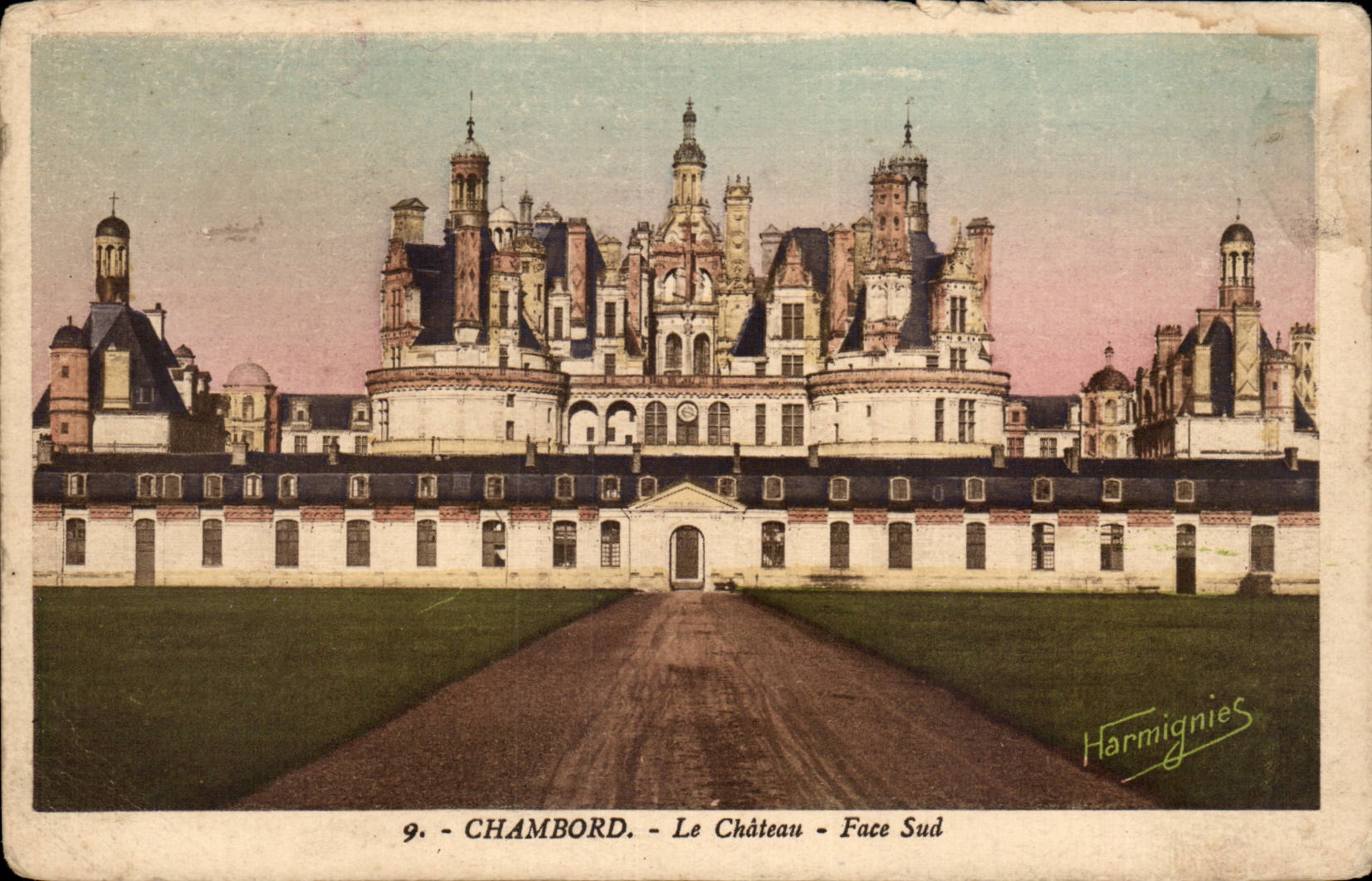 CPA Chambord Le chateau Face sud 