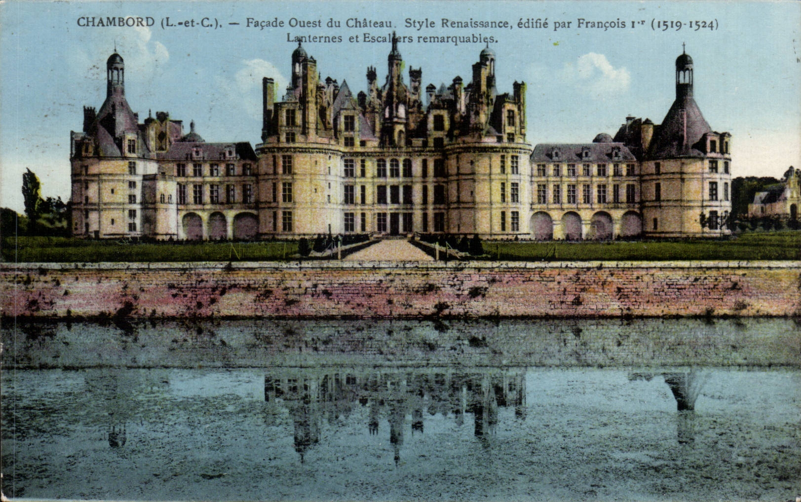 Ataque frontal occidental de CPA Chambord del castillo