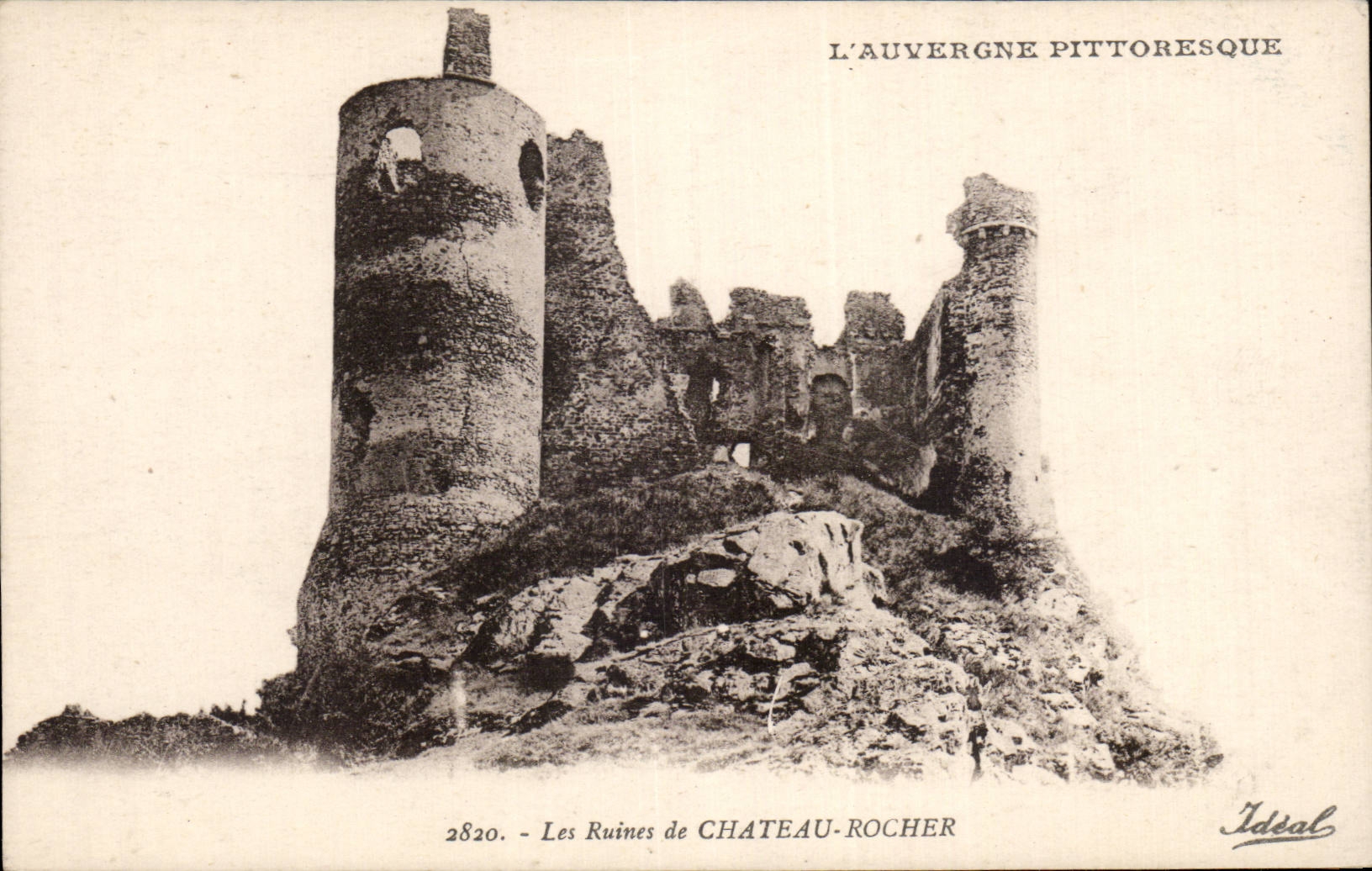 CPA ruins of the castle Rock