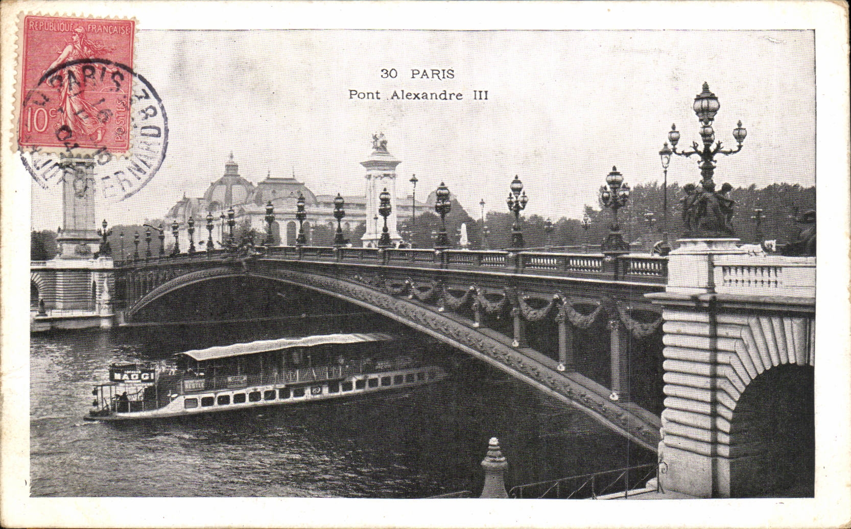 CPA Paris Bridge Alexandre III