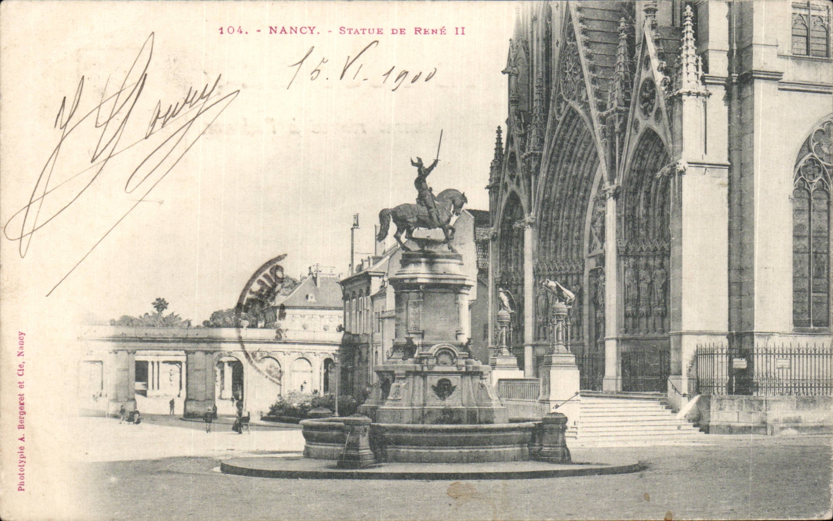 CPA Nancy Statue de Rene II