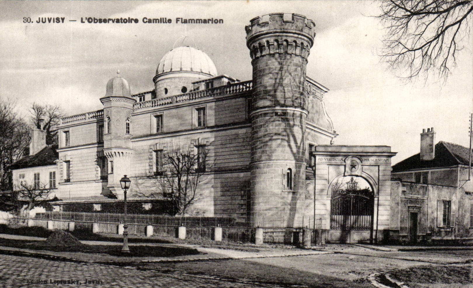 CPA Juvisy observatory Camille Flammarion