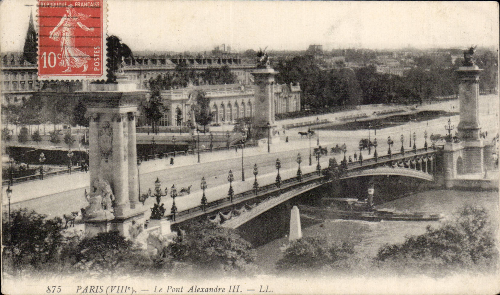 CPA Paris the bridge Alexandre III