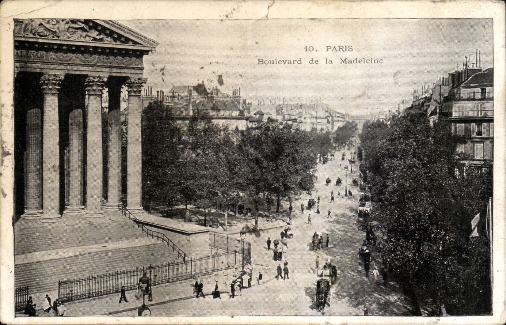 CPA Paris Boulevard of the Madeleine