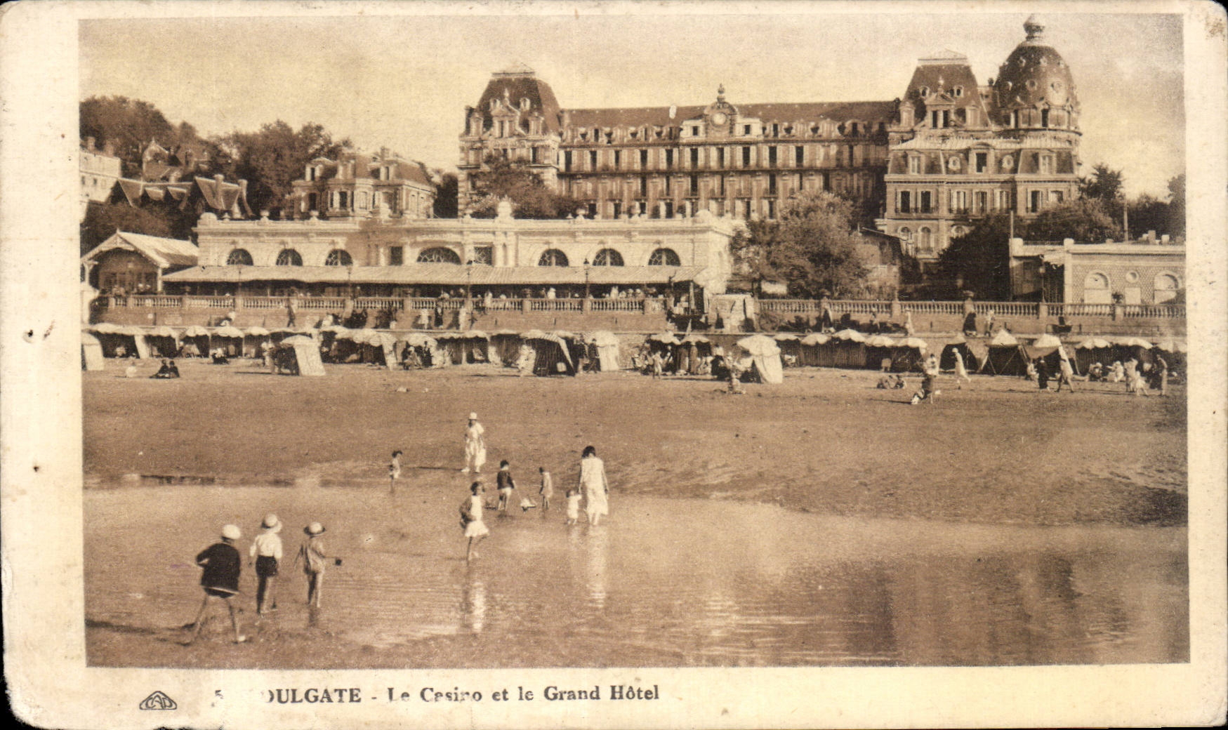 CPA Houlgate the casino and the large hotel
