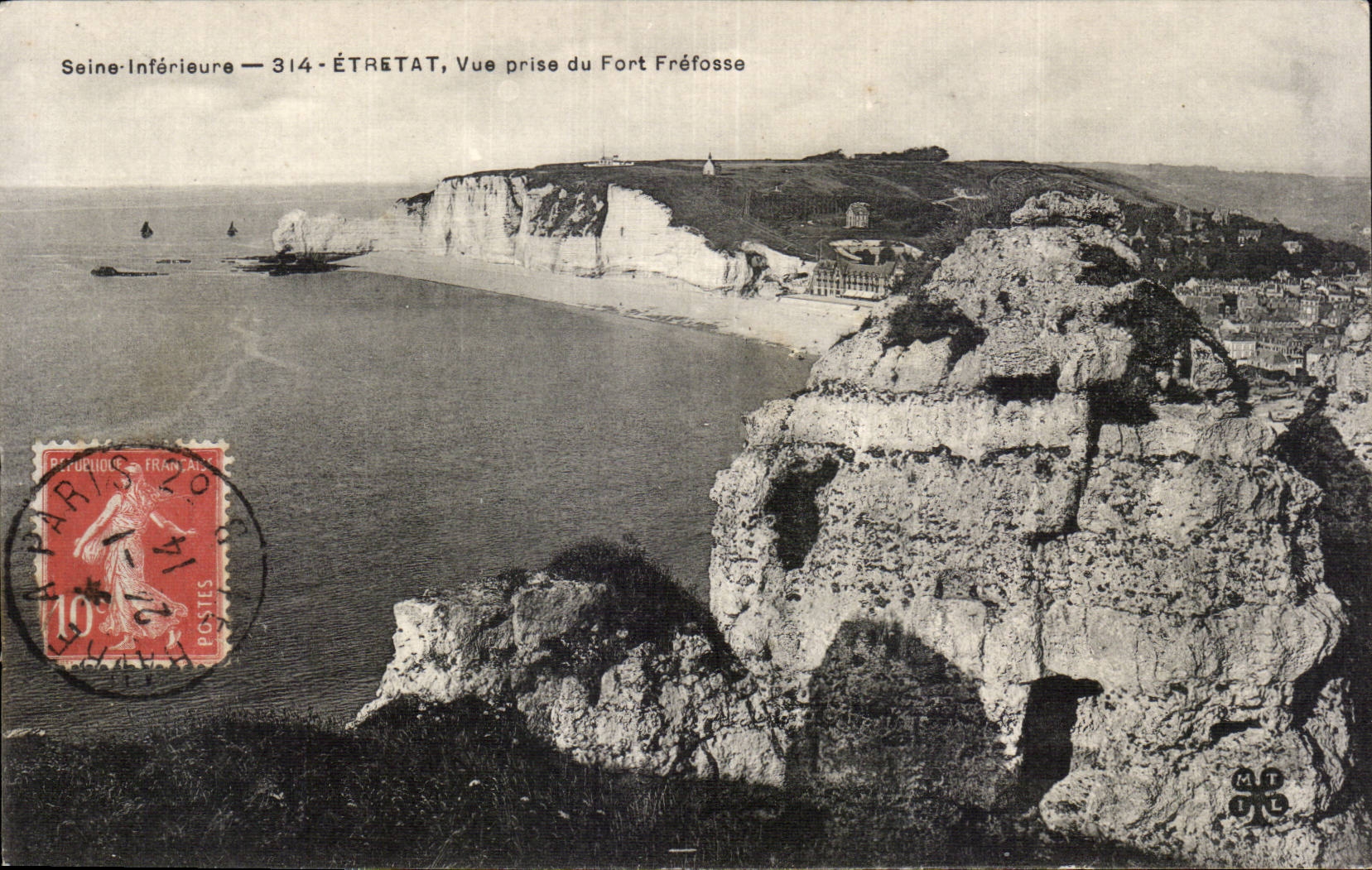 CPA Etretat Seen from of strong Frefosse