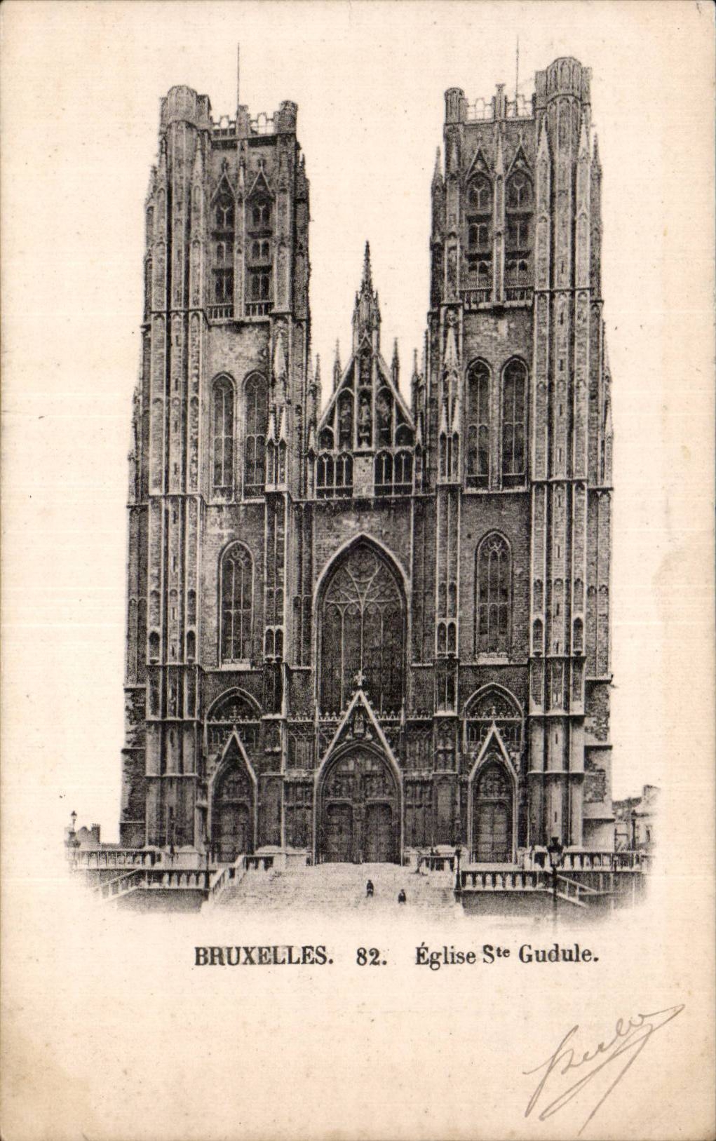 CPA Brussels Church Gudule