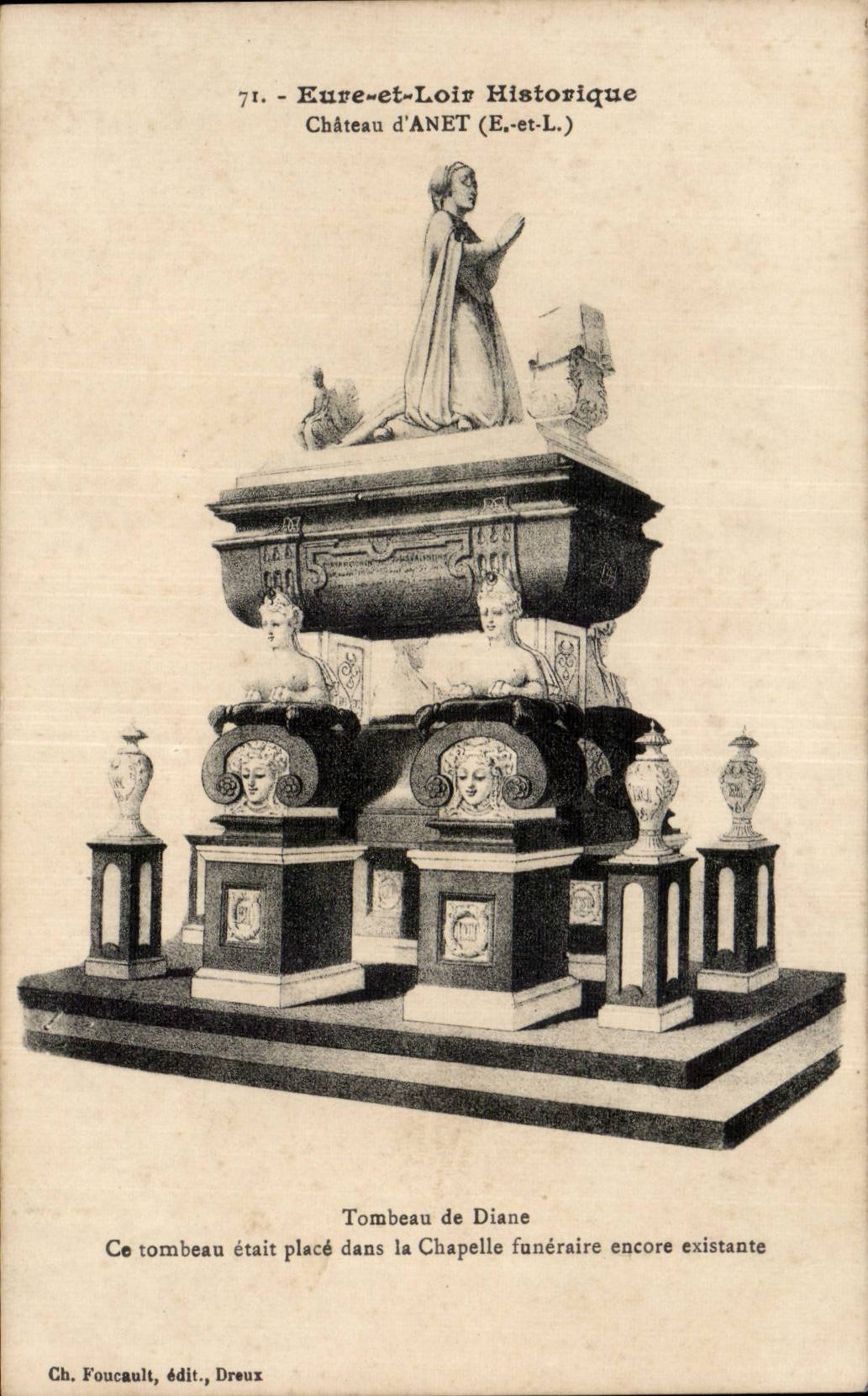 Tumba de Anet del castillo de CPA de Diane