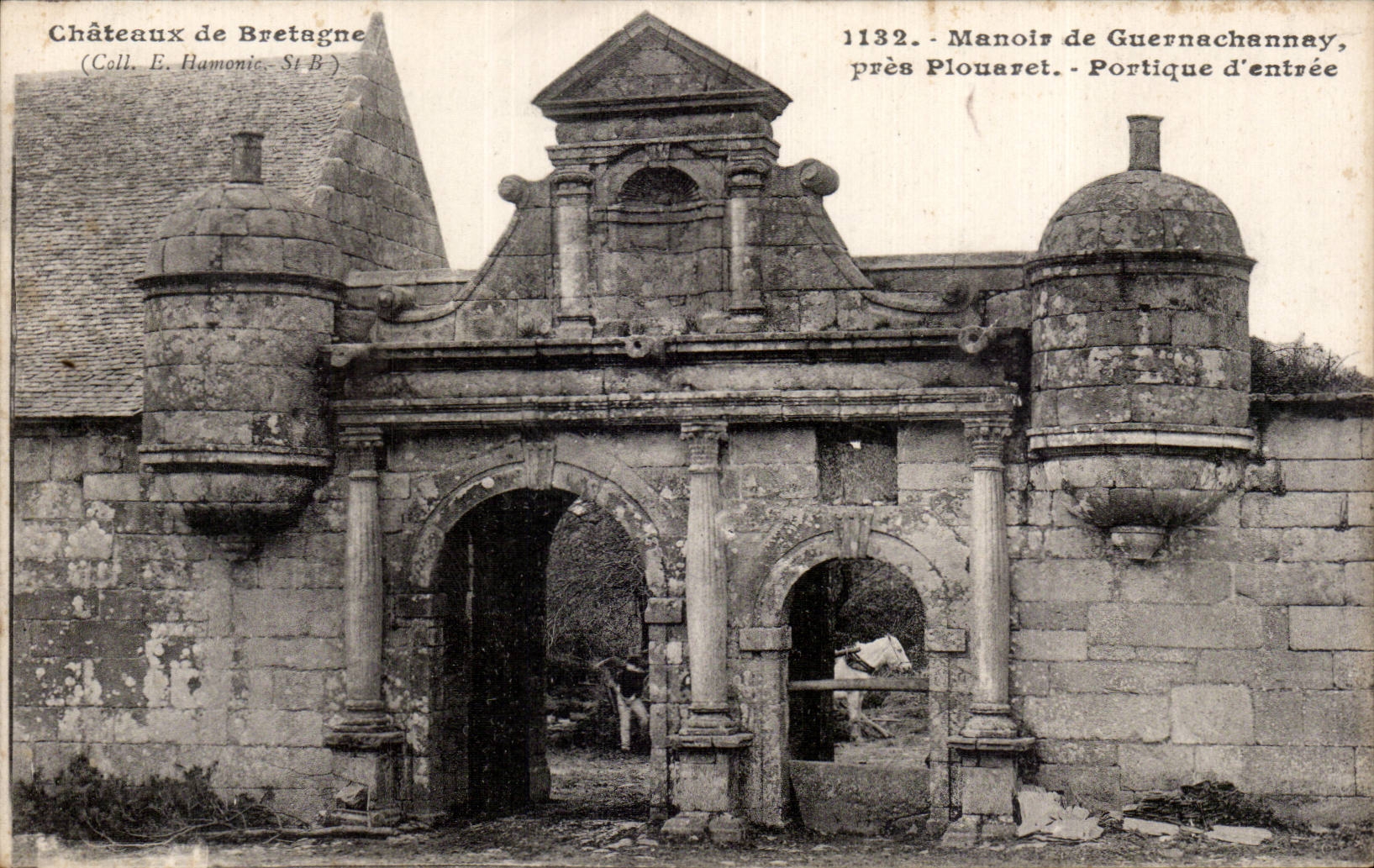 CPA Manor of Guernachannay close Flouaret Gantry Entering