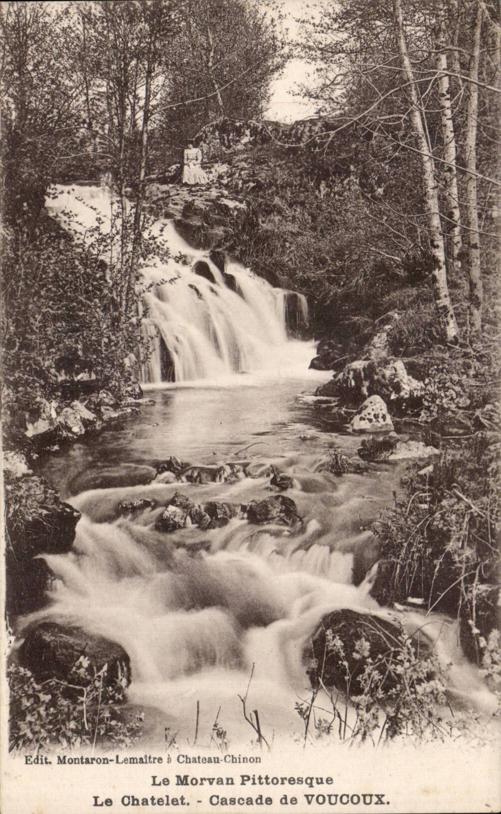CPA Chatelet Cascades of Voucoux