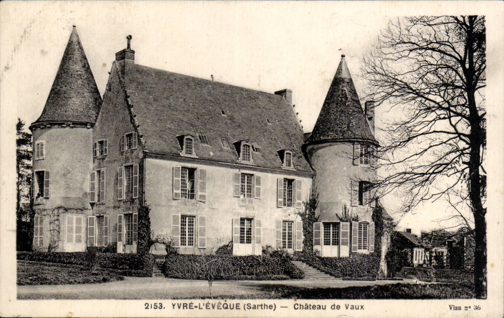 Obispo Chaetau de Vaux de CPA Yvre