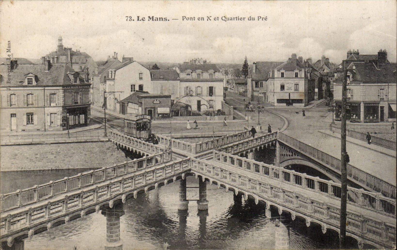 CPA Mans Bridge in X and district of Pre
