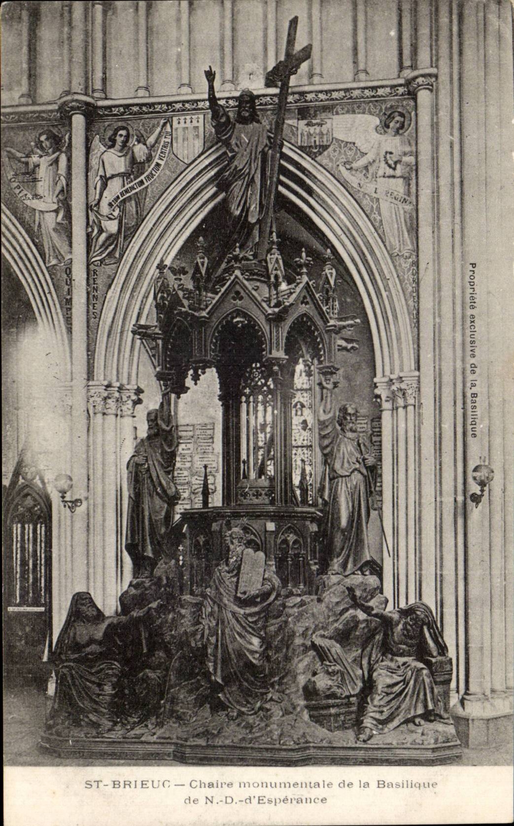 CPA St Brieuc monumental Pulpit of the Nbasilica Hope
