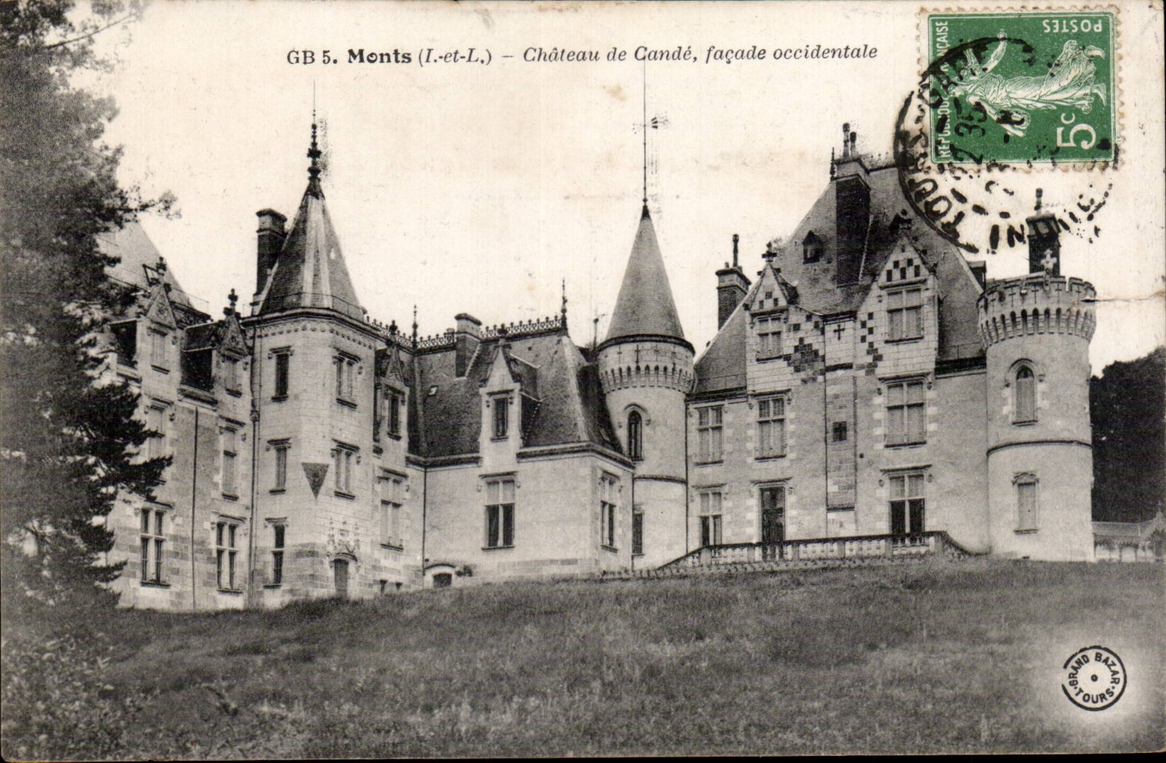 CPA Mounts Castle of Cande Western frontage