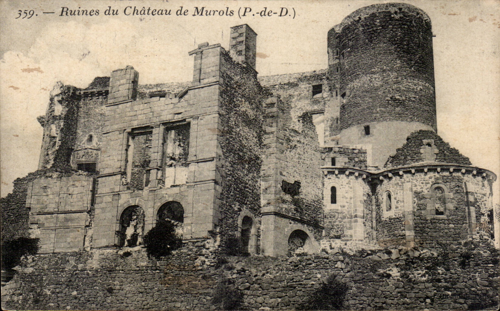 CPA Ruins of the castle of Murols