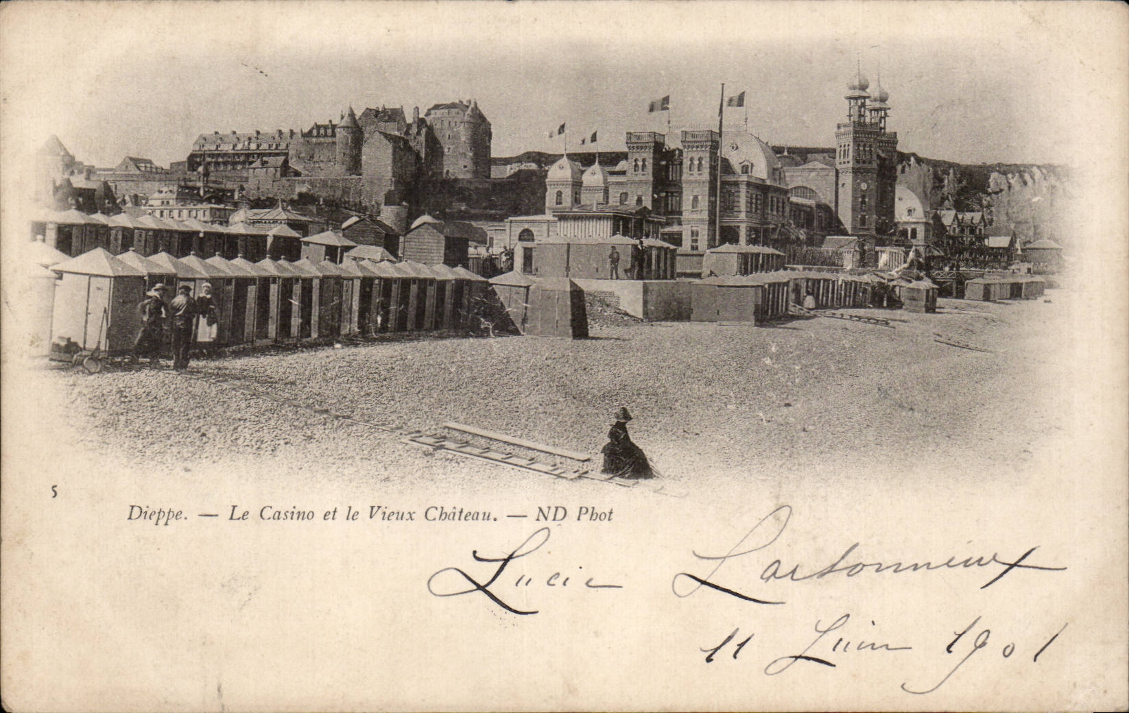 CPA Dieppe el casino y el castillo viejo