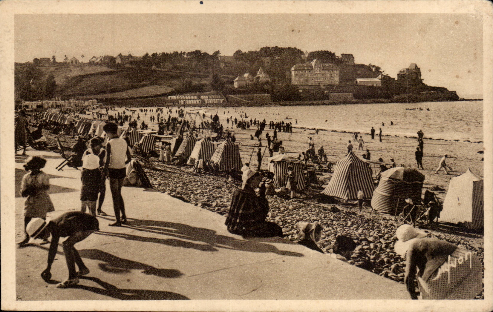 CPA Perros Guirec Beach of Trestraou