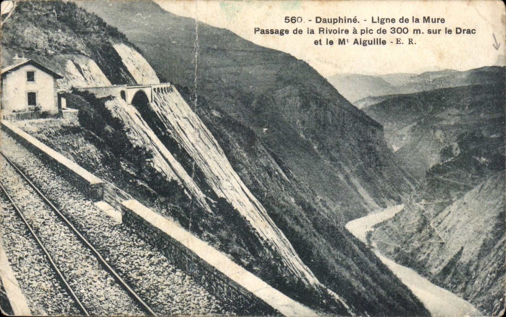 CPA Dauphine Line of Walls Passage of Rivoire has peak of 300m on Drac and the MT Switches