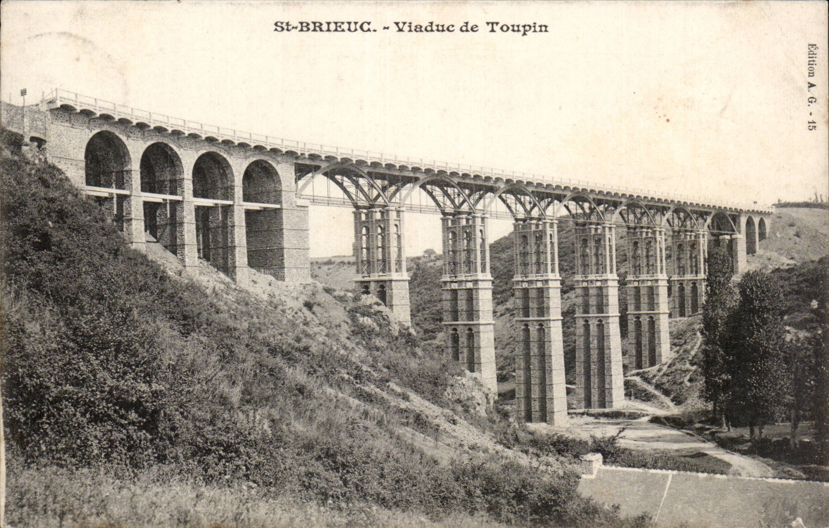 CPA St Brieuc Viaduct of Toupin