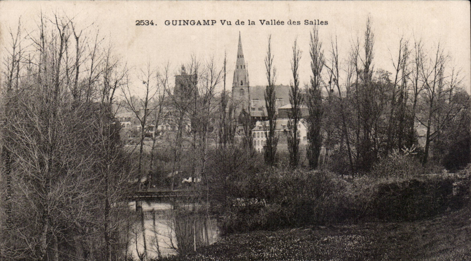CPA Guingamp seen of the valley of the Rooms