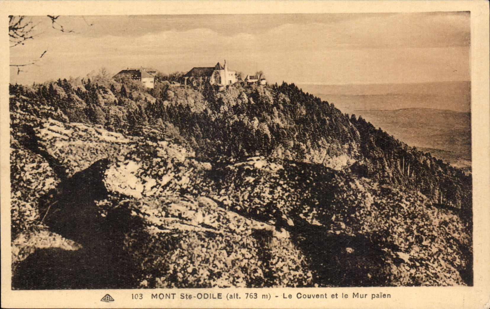 Santo Odile de CPA Mont el convento y la pared pagana