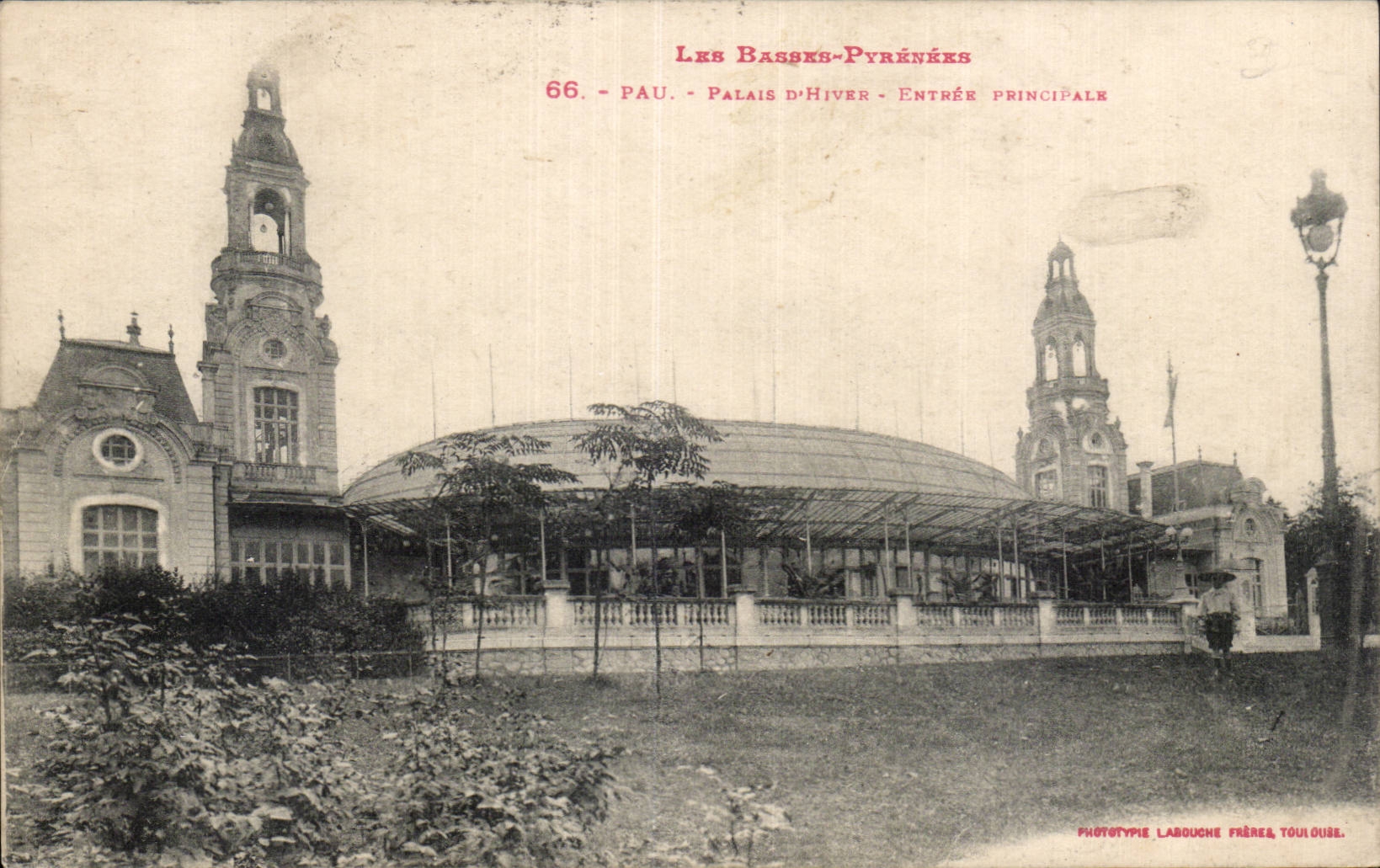 CPA Pau Palate winter Main entrance