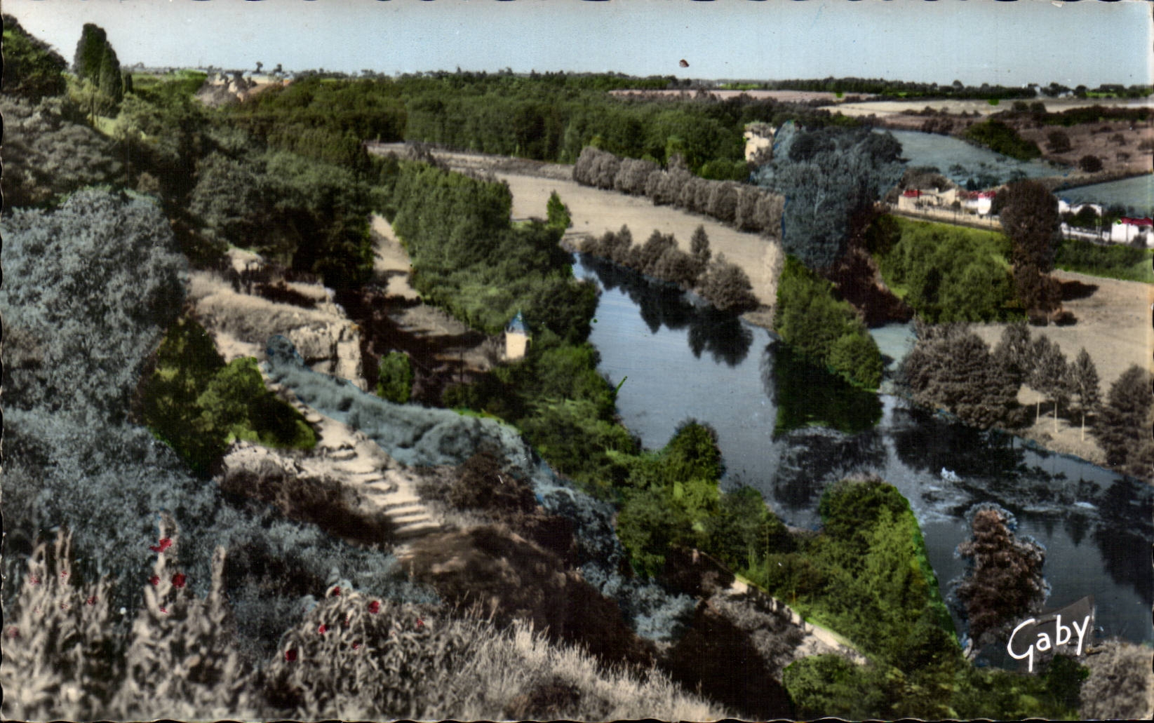 CPA Poitiers Clain and rocks of Porteau