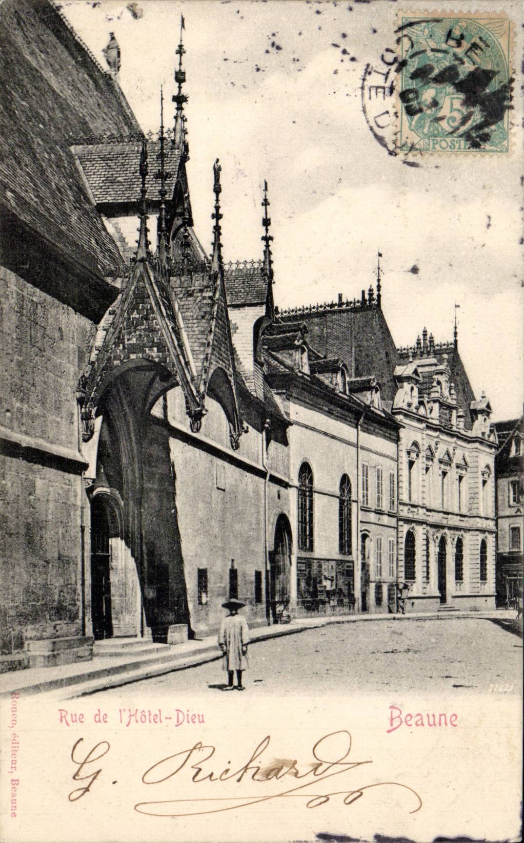 Calle de CPA Beaune de dios del hotel