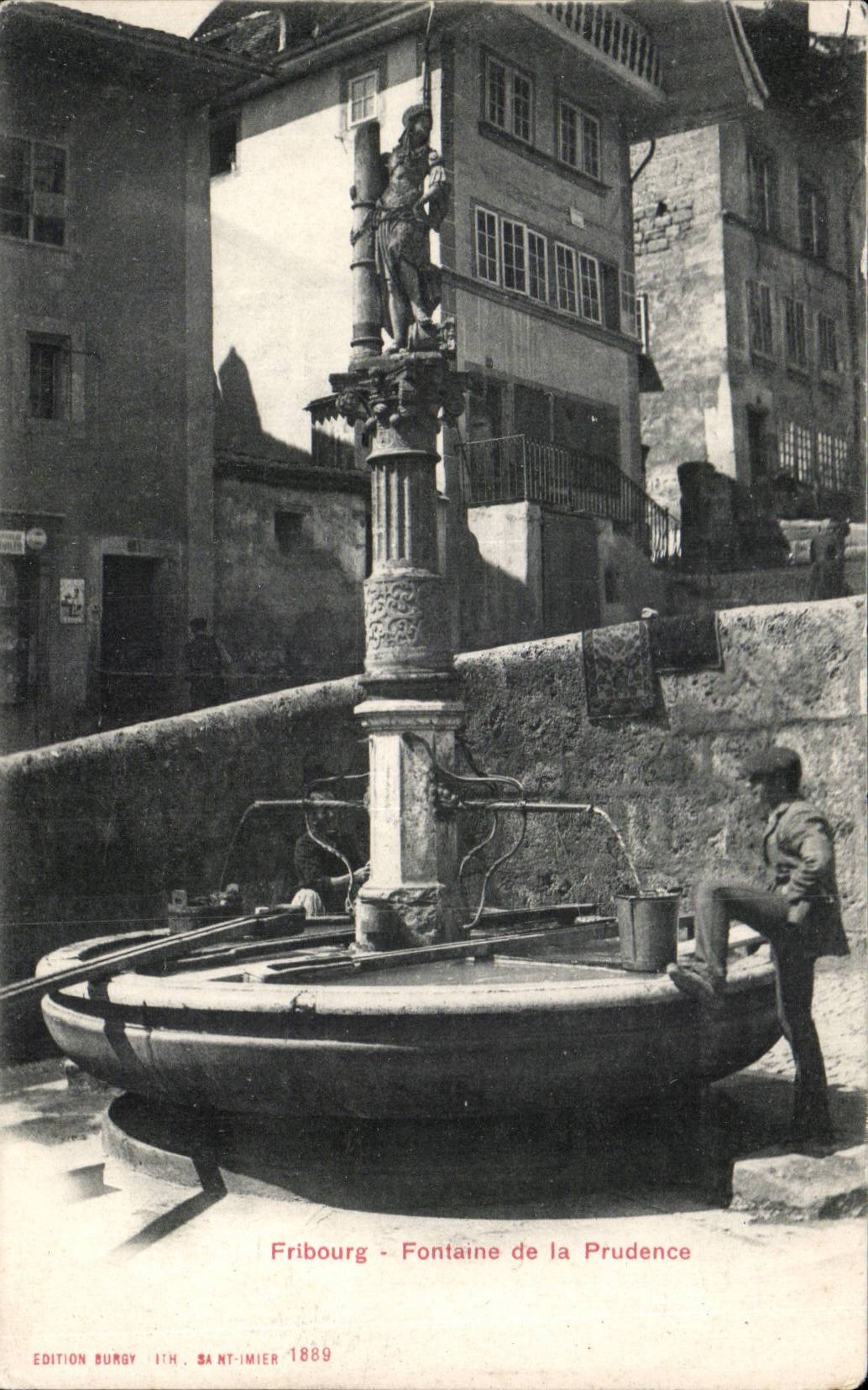 CPA Suisse Fribourg Fontaine de la prudence