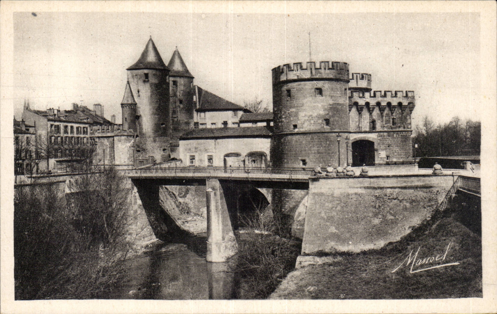 Puerta de CPA Metz de los alemanes y del cubo