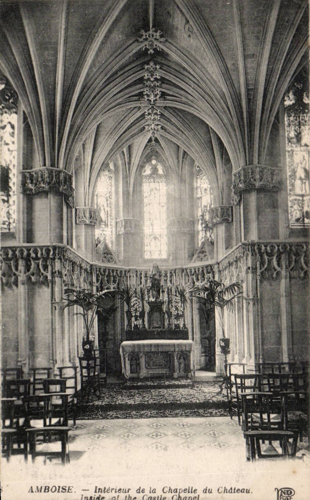 CPA Amboise Interieur de la chapelle du chateau