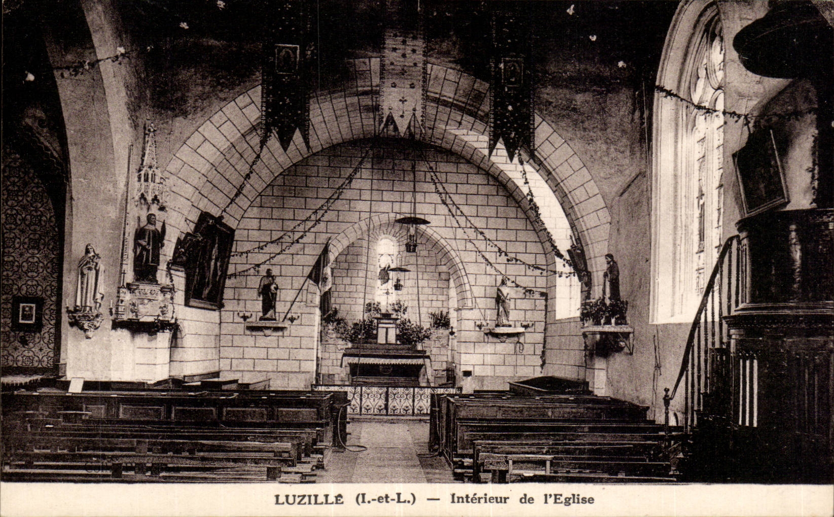 CPA Interior Luzille of church