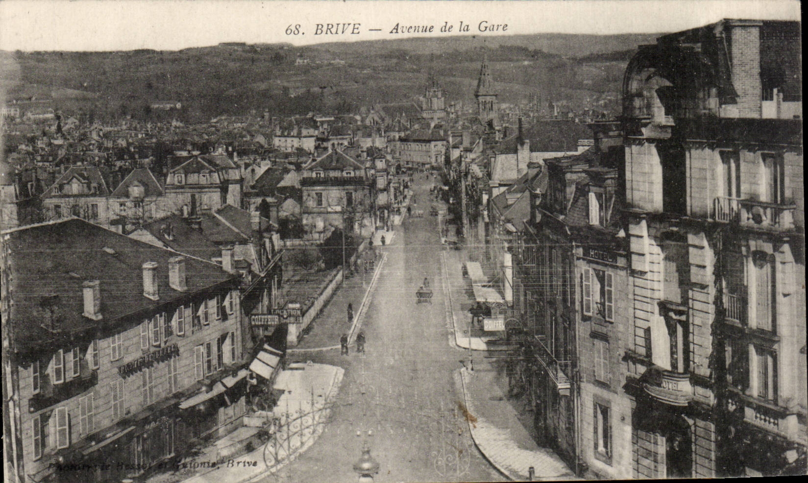 CPA Brive Avenue of the station