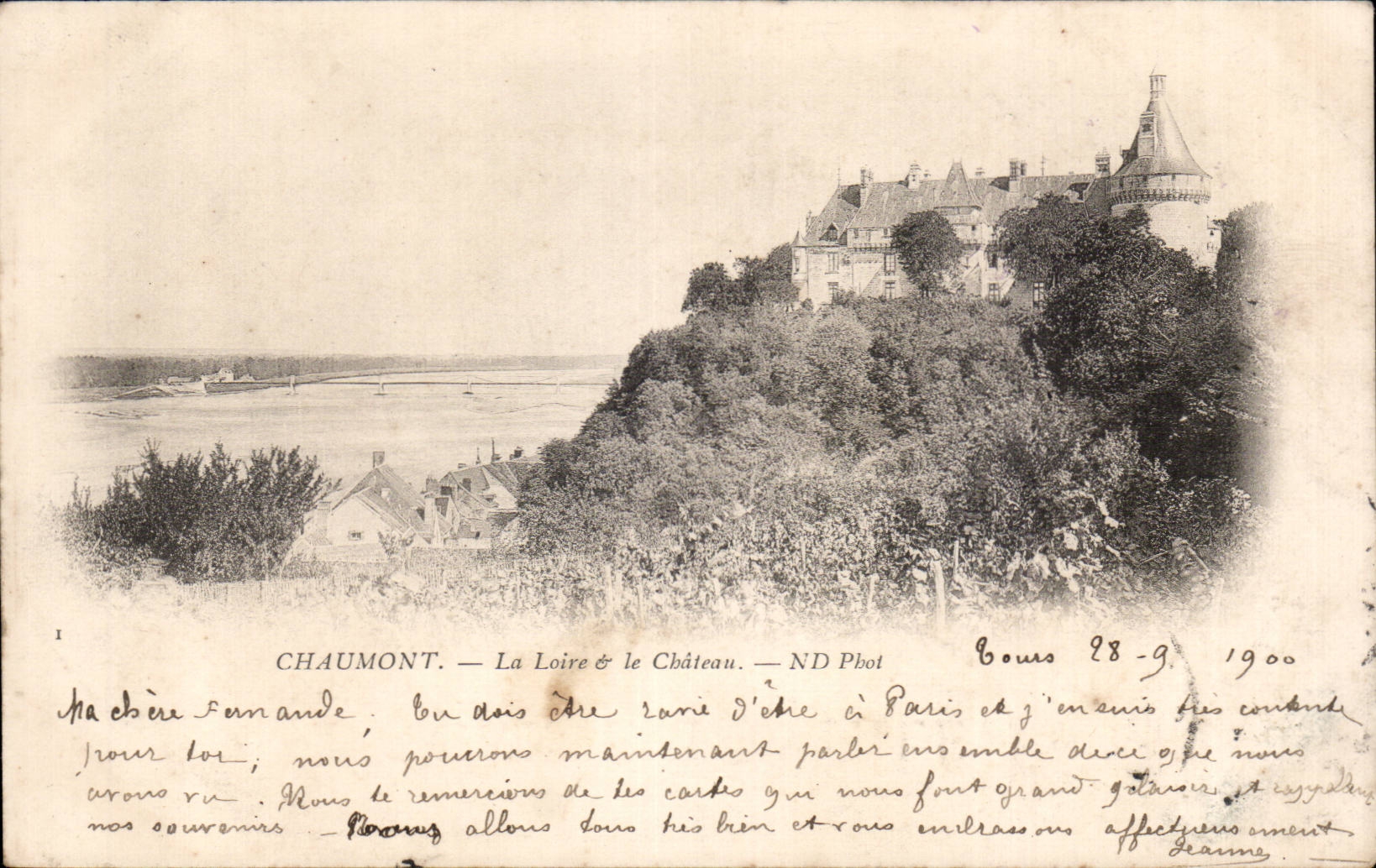 CPA Chaumont La loire et le chateau