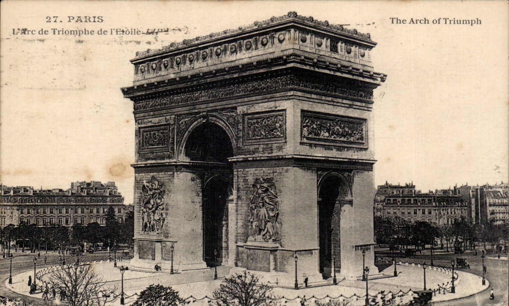 Paris - 8 - L Arc de Triomphe CPA