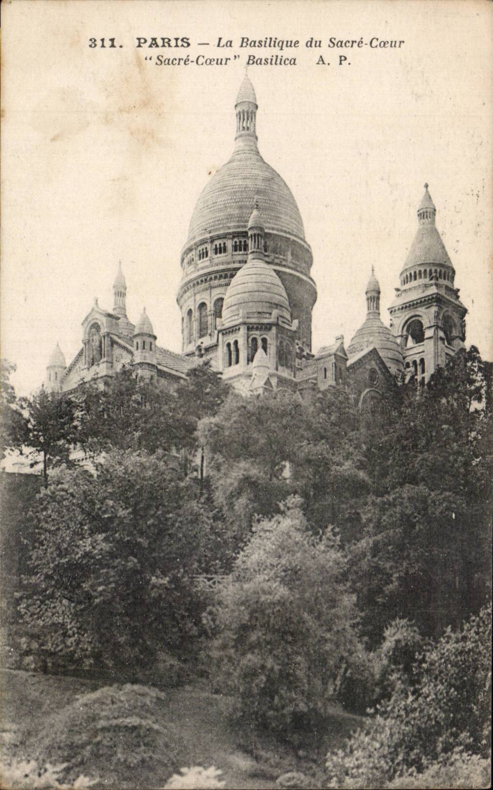 Paris - basilica del corazon CPA de la consagracion