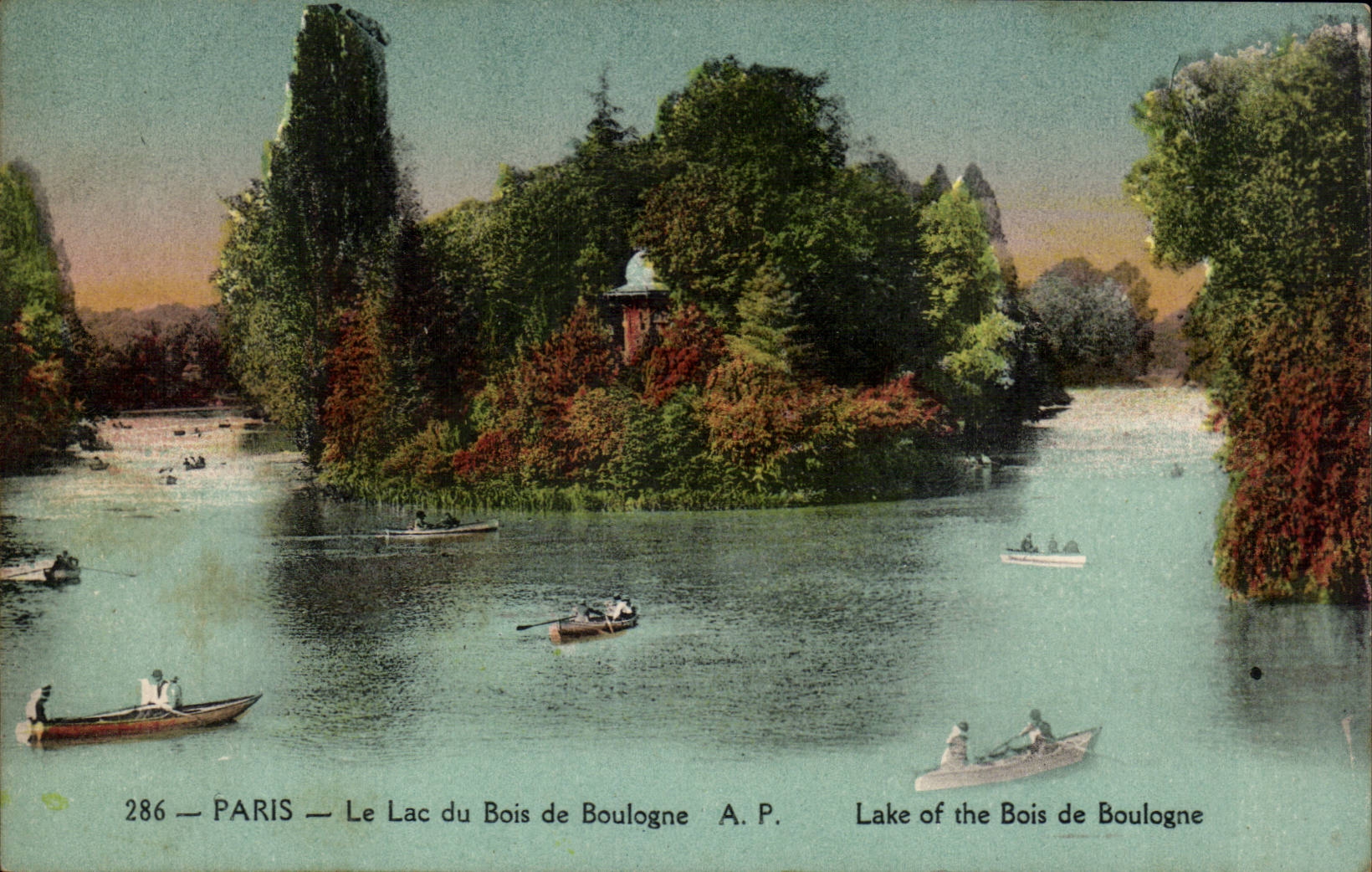 Paris - 16 - Bois de Boulogne - Lake CPA