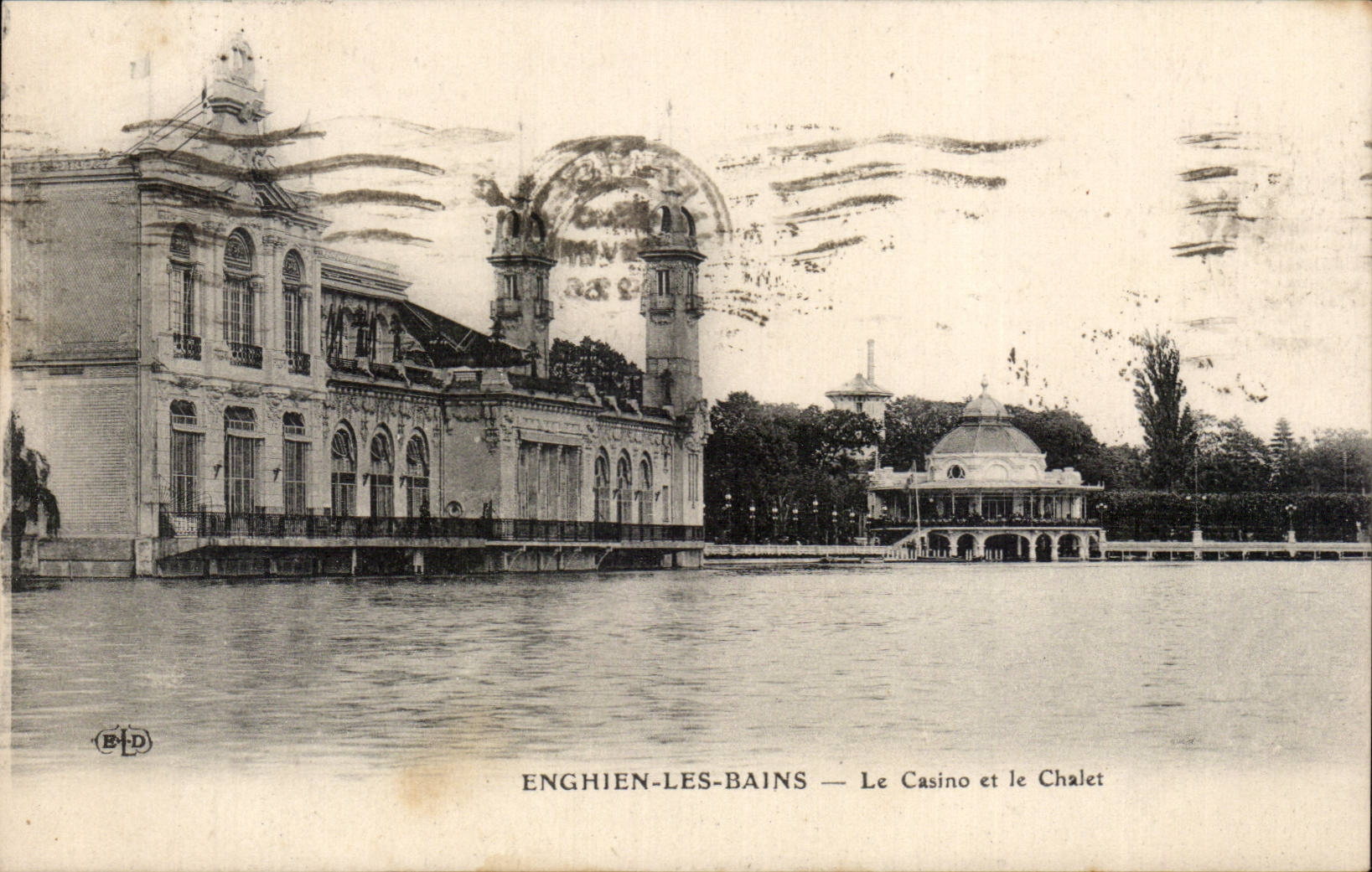 Enghien les Bains - the Casino and Country cottage CPA