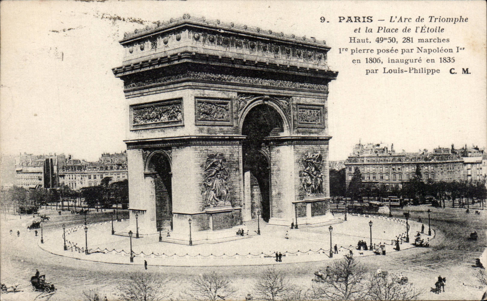 Paris - 8 - L Arc de Triomphe CPA