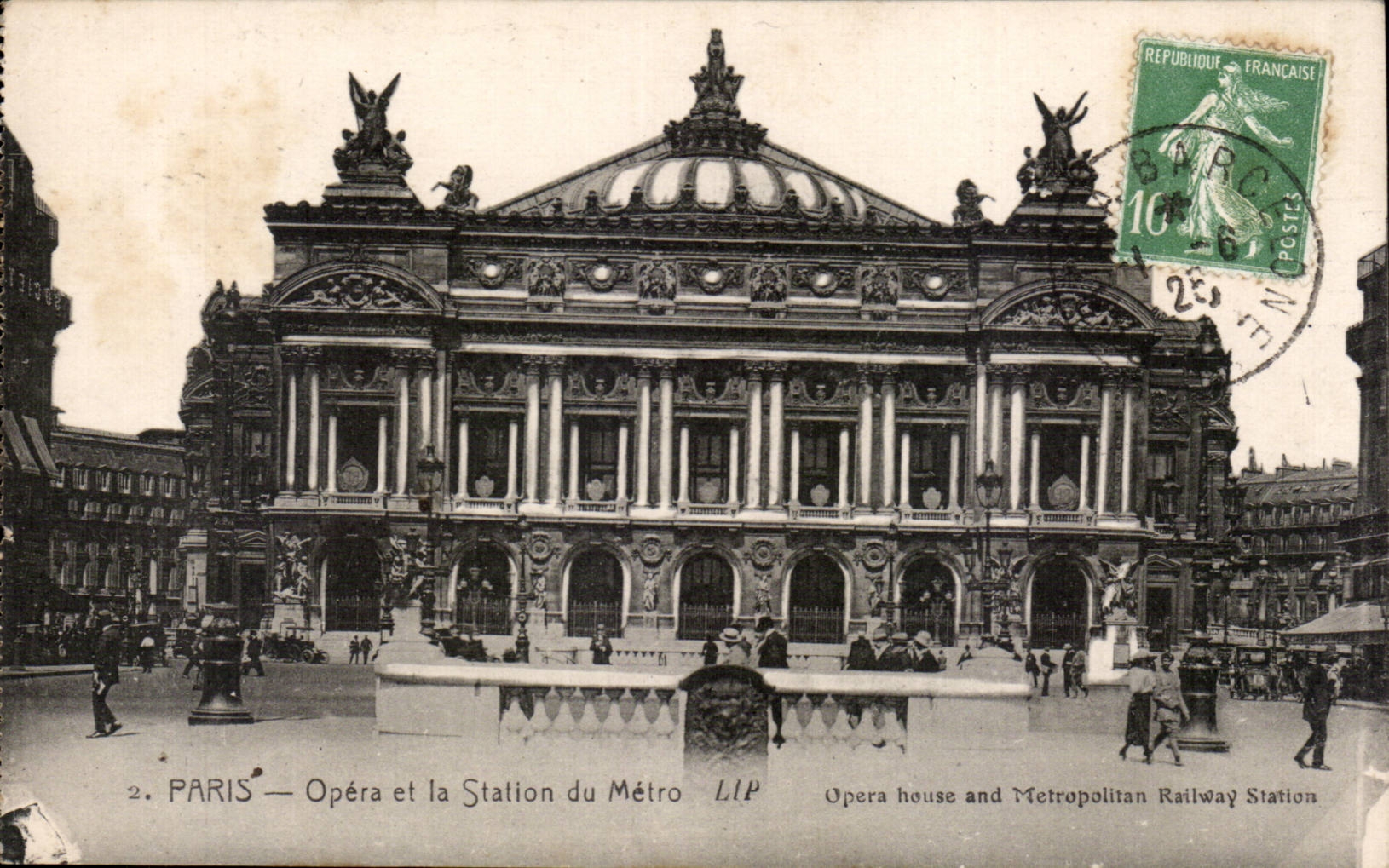 Paris - 9 - L Opera - Station de Metro CPA 