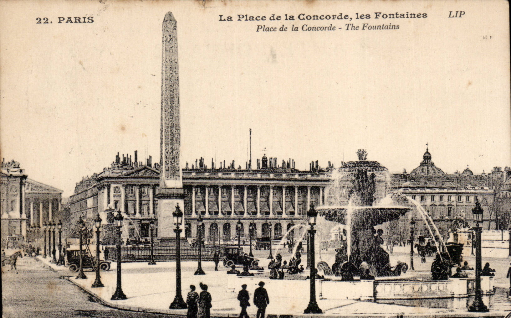 Paris - 8 - Place of Conxcorde CPA