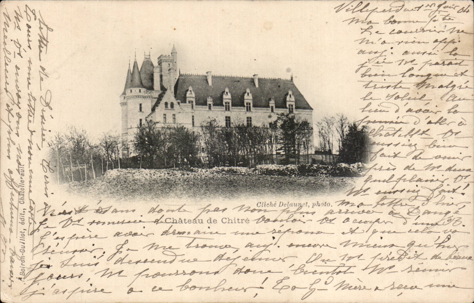 Chateau de Chitre - CPA 