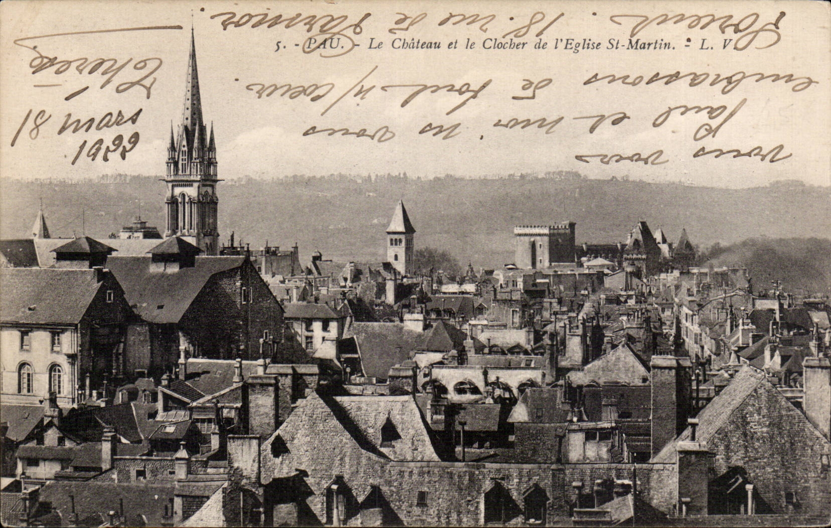 Pau - Le Chateau - Clocher de l Eglise St Martin - CPA