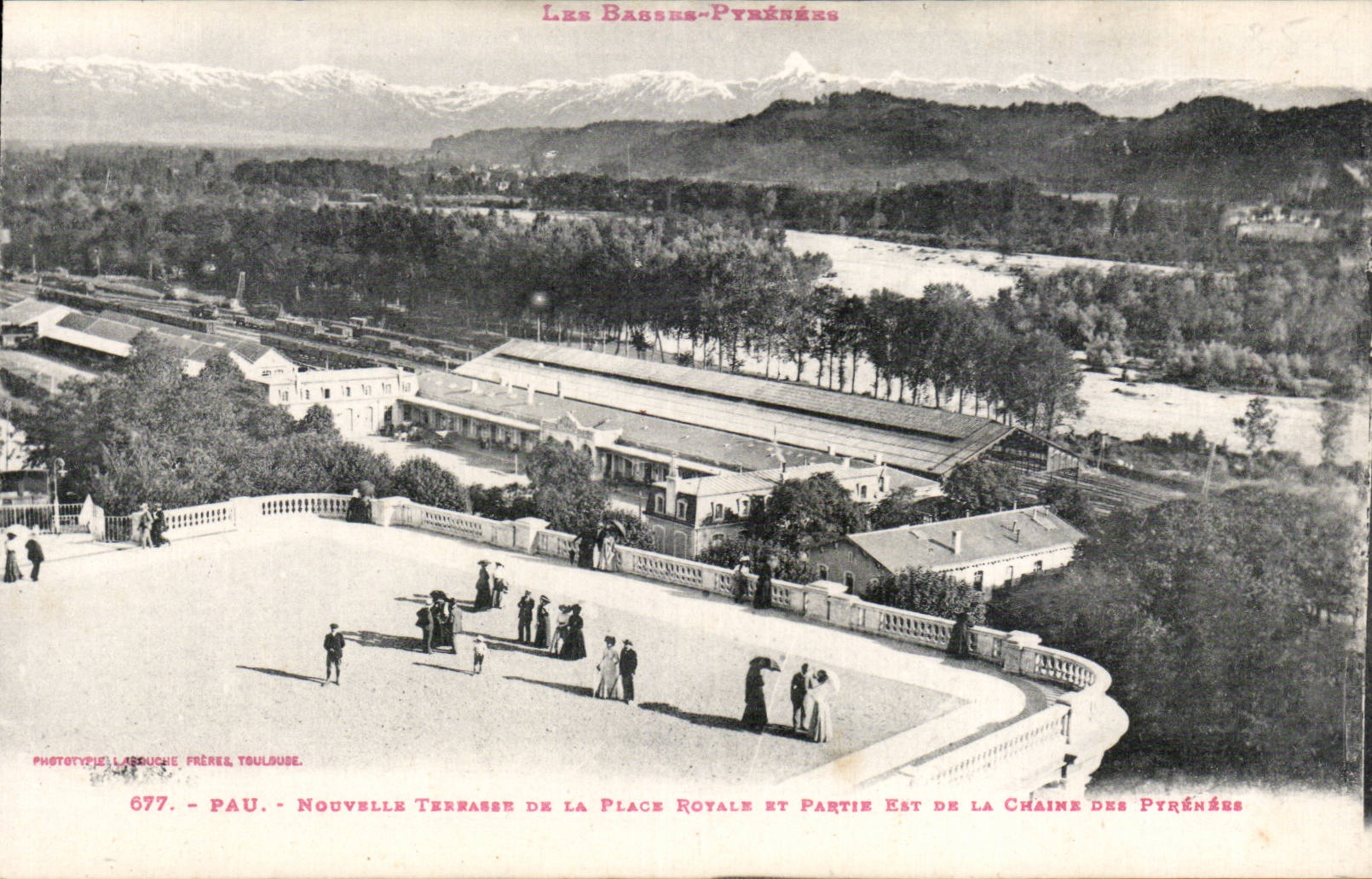 Pau - News Terrace of the Royal Place - CPA