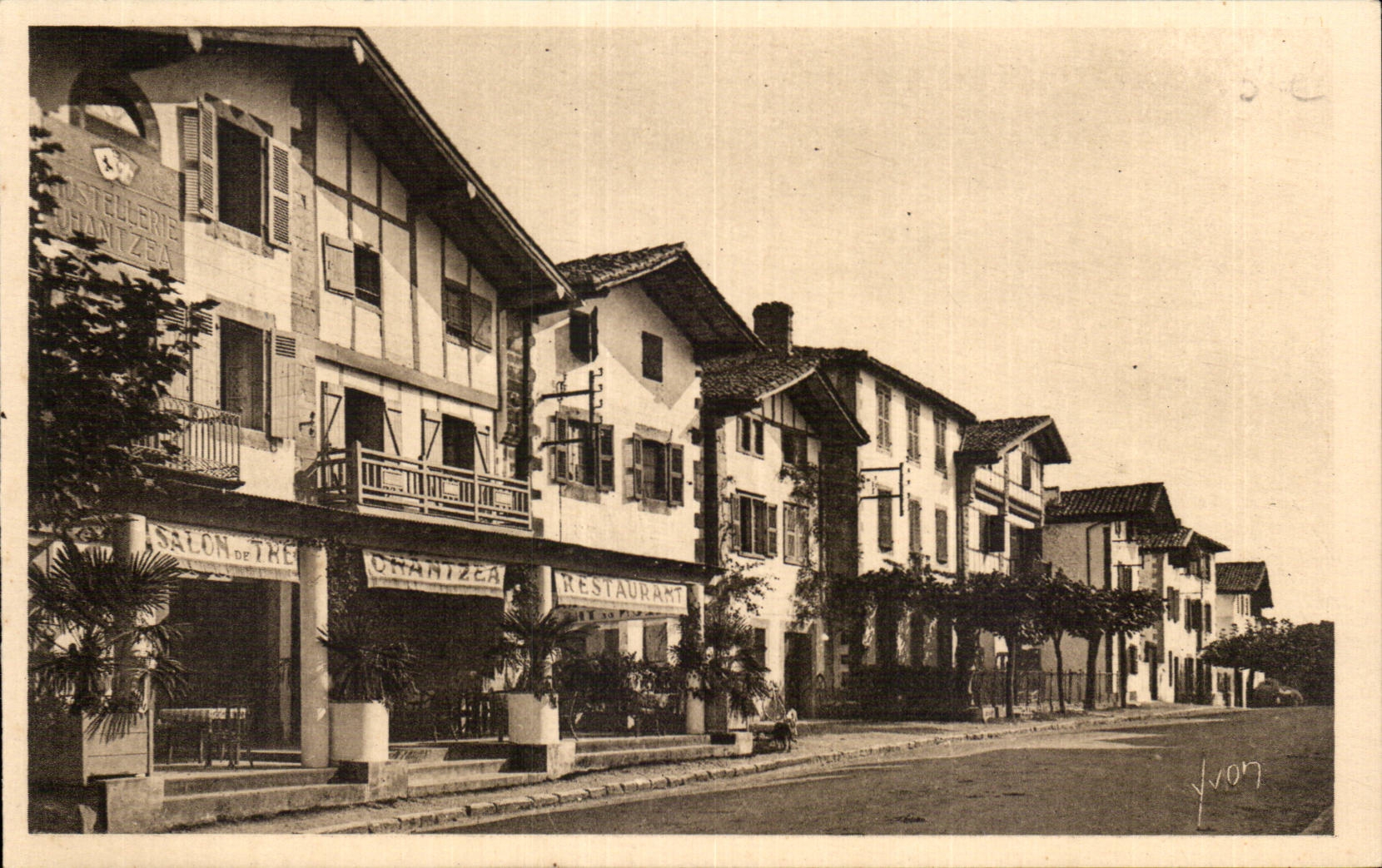 Ainhoa - Soft France - Yvon - the Main street - CPA